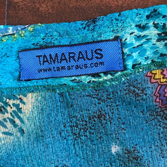 Flowy beach cover up Duster/wrap dress by Tamaraus - Picture 2 of 8